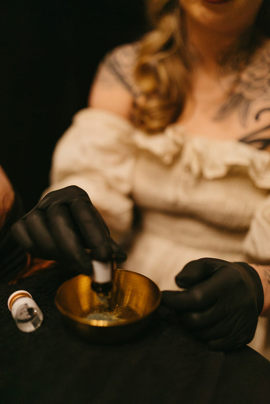 Chemical peel pouring at the skin sanctum in Denver co