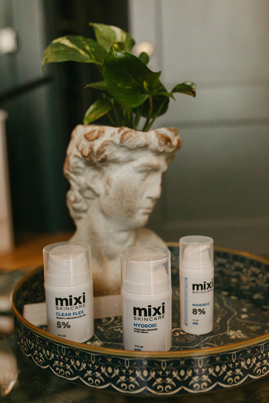Mixi Skincare on display at The Skin Sanctum in Denver CO