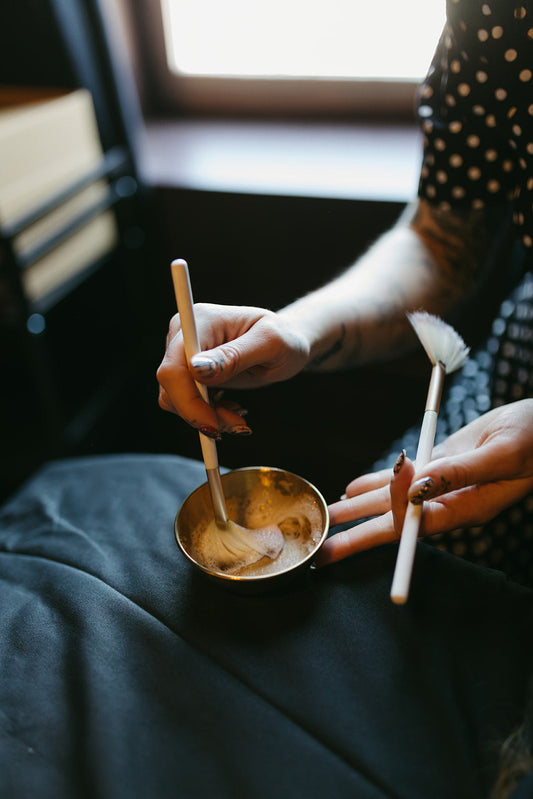 Custom facial mixing at the skin sanctum in Denver CO
